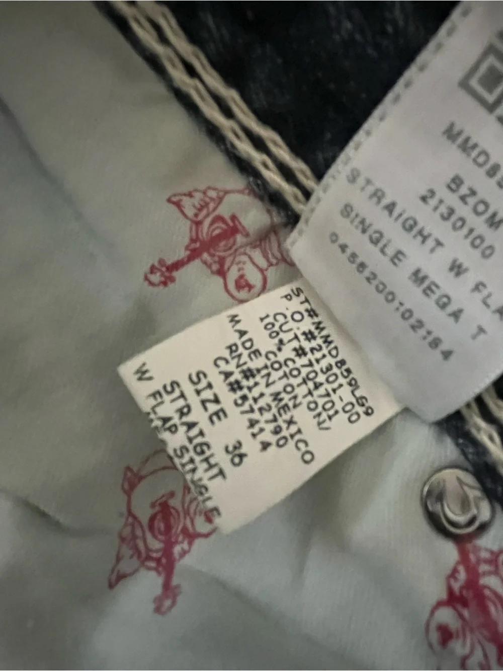 True Religion Mega T Straight Leg Jeans